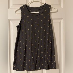 Dark Grey Candy Corn Tank Top